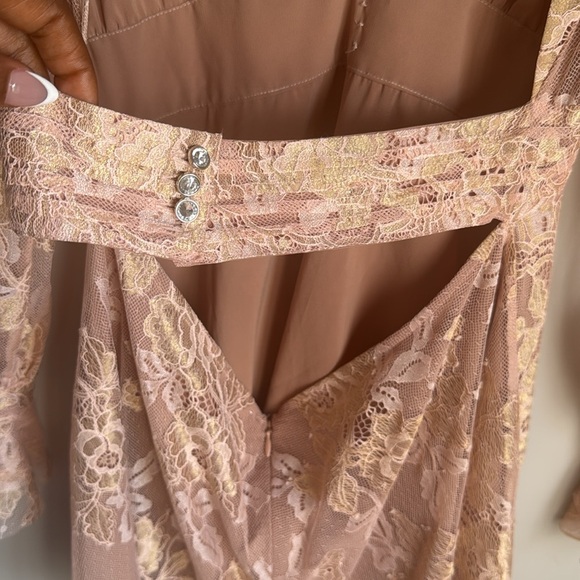 For Love & Lemons Modern Love Dress Rose Gold Large - Picture 9 of 16